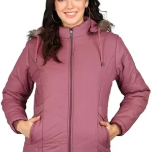 Women’s Stylish Solid Full Sleeves Jacket | Winter Wear Quilted