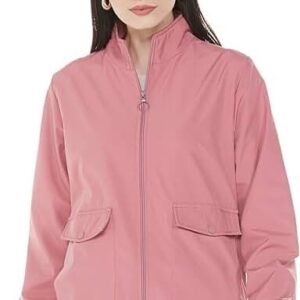 Women's Polyester Windcheater Standard Length Jacket